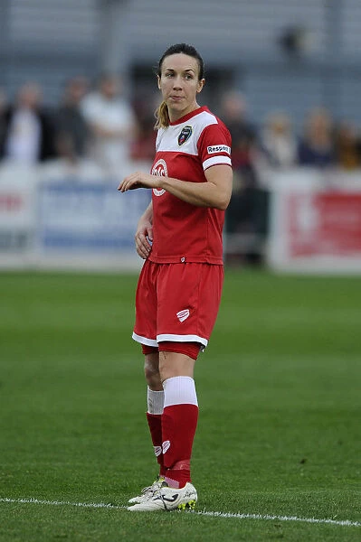 FA WSL Showdown: Corinne Yorston of Bristol Academy Faces Off Against Arsenal Ladies at SGS Wise Campus