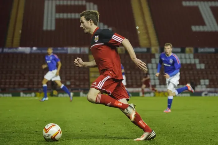 Framed Print : FA Youth Cup: Lewis Hall Shines in Thrilling Bristol City U18 vs Ipswich Town U18 Match