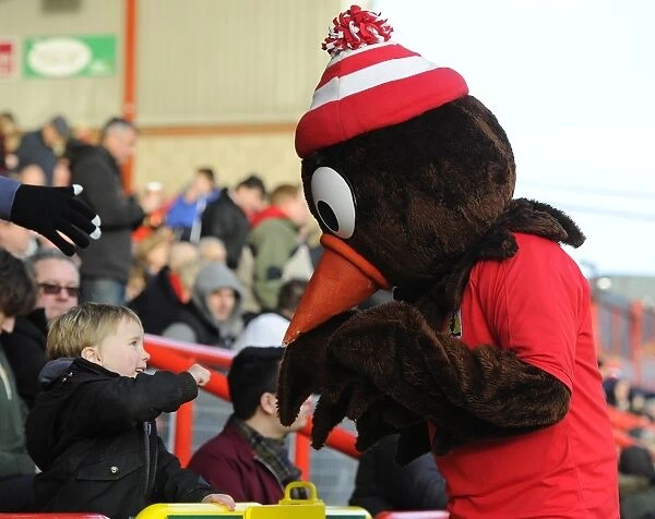A Fan's Encounter with Scrumpy at Ashton Gate: Bristol City vs Notts County, January 10, 2015