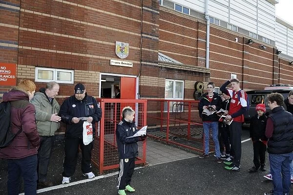 Fans Gather Outside Ashton Gate for Post-Match Player Meet and Greet: Bristol City vs. Gillingham