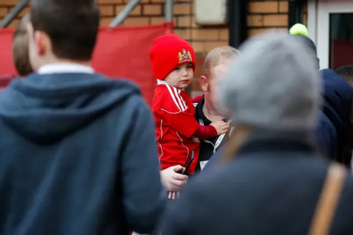 Framed Print : A Father's Embrace: The Passion of Bristol City Football
