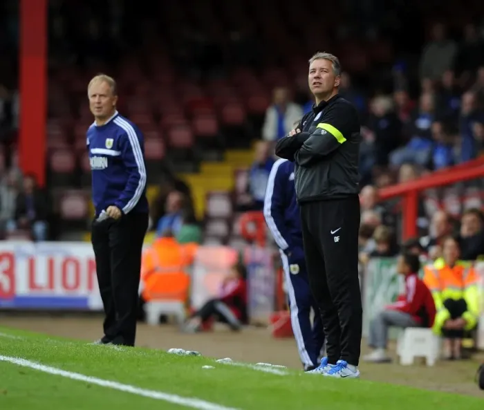Framed Print : Ferguson vs O'Driscoll: A Head-to-Head Battle at Ashton Gate - Bristol City vs Peterborough United Framed Print : Ferguson vs O'Driscoll: A Head-to-Head Battle at Ashton Gate - Bristol City vs Peterborough United