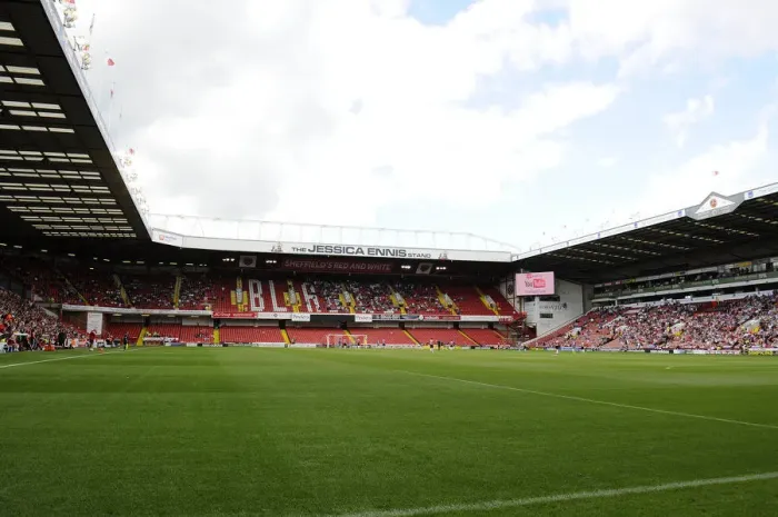Framed Print : First Game of the Season at Bramall Lane: A View from The Jessica Ennis Stand (Sheffield United vs. Bristol City) Framed Print : First Game of the Season at Bramall Lane: A View from The Jessica Ennis Stand (Sheffield United vs. Bristol City)