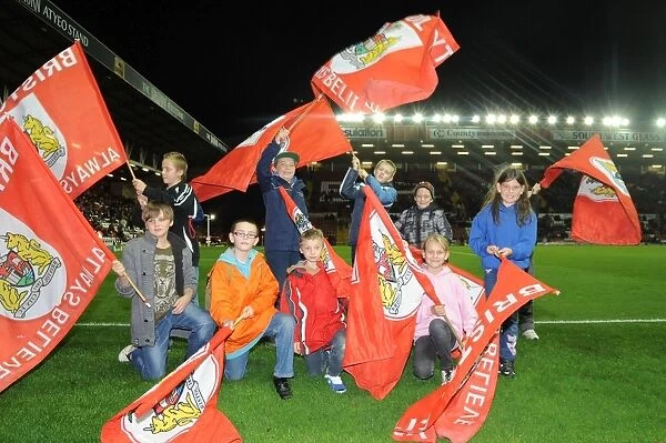 Flag Bearers at Ashton Gate: Bristol City vs. Brentford, Sky Bet League One