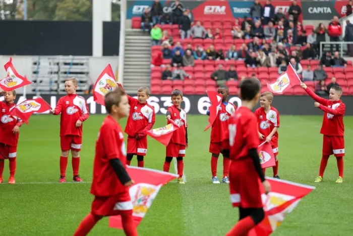 Framed Print : Flag Bearers Clash: Bristol City vs Blackburn Rovers at Ashton Gate Stadium, Sky Bet EFL Championship (2016) Framed Print : Flag Bearers Clash: Bristol City vs Blackburn Rovers at Ashton Gate Stadium, Sky Bet EFL Championship (2016)