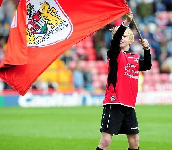 Flag-Bearing Fans in Action: Bristol City vs Huddersfield Town, 2013