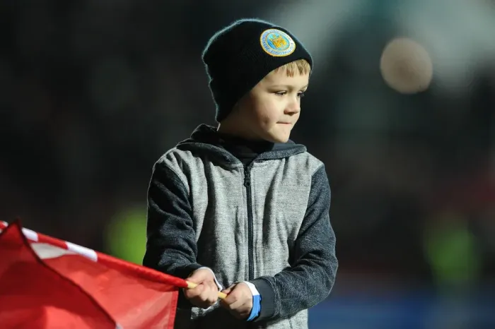 Framed Print : Flag-Bearing Moment: Bristol City vs. Brighton, Sky Bet Championship (February 23, 2016)