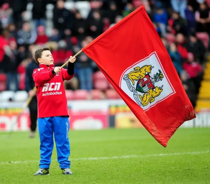 Framed Print : Flag-Bearing Pride: Bristol City vs Nottingham Forest at Ashton Gate - Npower Championship (February 9, 2013) Framed Print : Flag-Bearing Pride: Bristol City vs Nottingham Forest at Ashton Gate - Npower Championship (February 9, 2013)