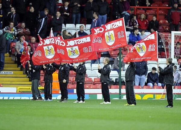 Flag-Waving Frenzy: Bristol City Fans at Ashton Gate during Sky Bet League One Match against Rotherham United (December 14, 2013)