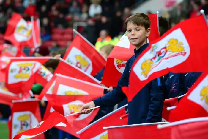 Framed Print : Flagbearers in Action: Bristol City vs Ipswich Town, Sky Bet Championship (December 2016) - Ashton Gate Stadium