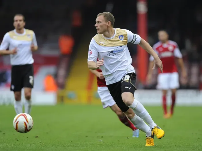 Framed Print : Focused: Brain Wilson of Colchester United in Action at Ashton Gate Framed Print : Focused: Brain Wilson of Colchester United in Action at Ashton Gate