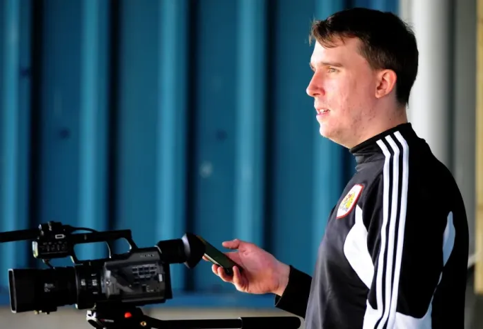 Framed Print : Focused Stewart Dougall at Bristol City Football Club Pre-Season Training, July 2012