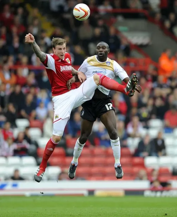 Framed Print : A Football Rivalry: Aden Flint vs Jabo Ibehre Clash at Ashton Gate, September 2013 Framed Print : A Football Rivalry: Aden Flint vs Jabo Ibehre Clash at Ashton Gate, September 2013
