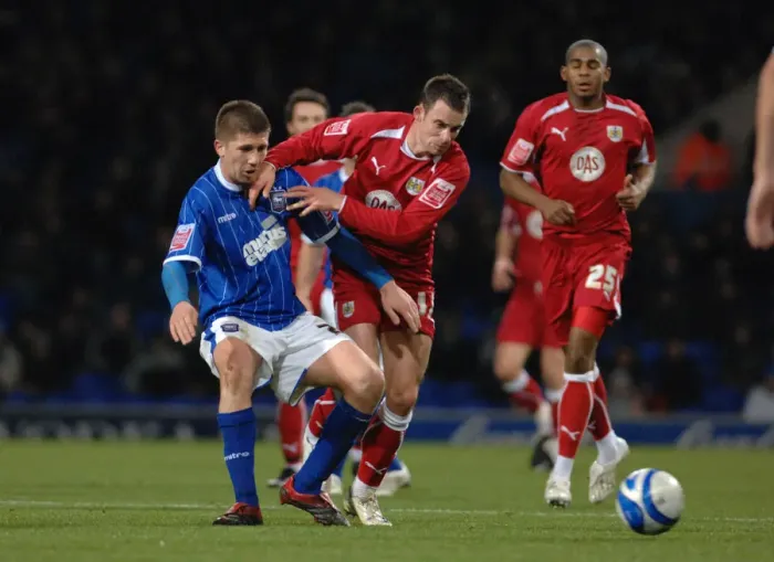 Framed Print : A Football Rivalry: Bristol City vs Ipswich Town - Season 08-09