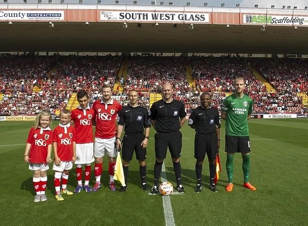 Football Rivalry: Bristol City vs Scunthorpe United at Ashton Gate, September 2014 - A Clash of Colors in Sky Bet League One