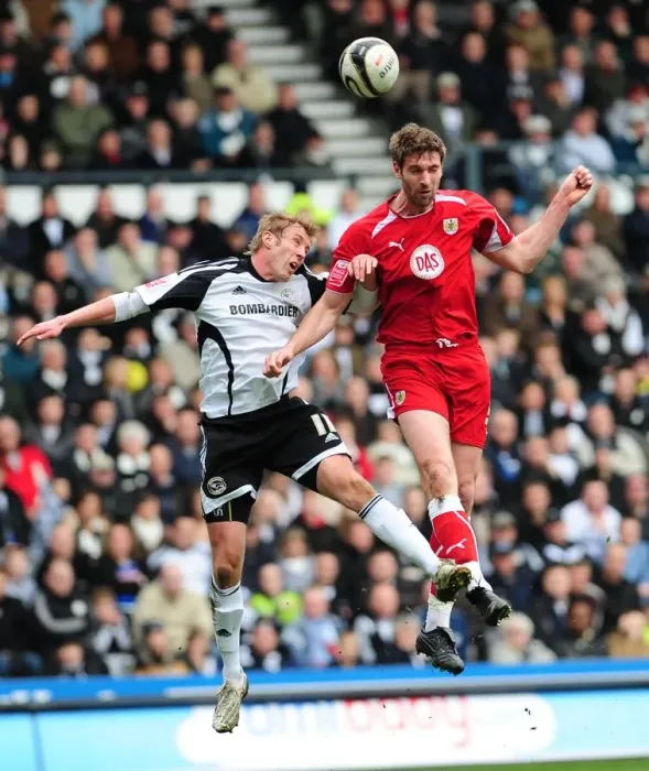 Framed Print : A Football Rivalry: Derby County vs. Bristol City - Season 08-09: The Clash