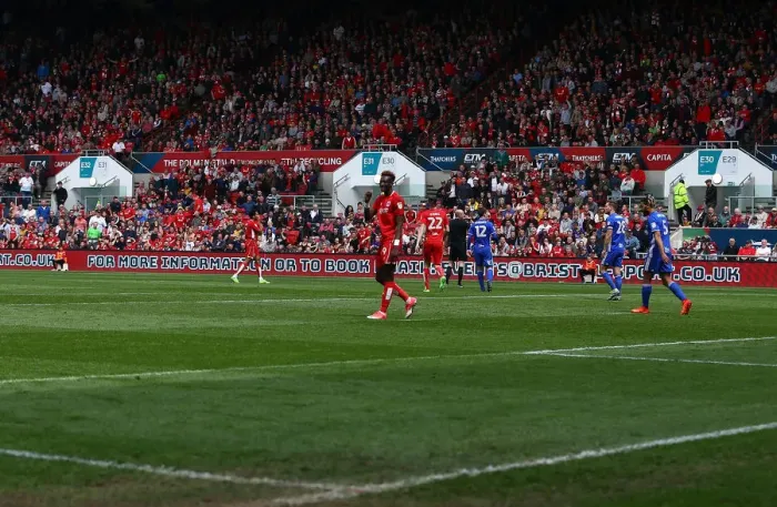 Framed Print : Football Rivalry Erupts: Bristol City vs Birmingham City Clash at Ashton Gate, Sky Bet Championship (May 2017)