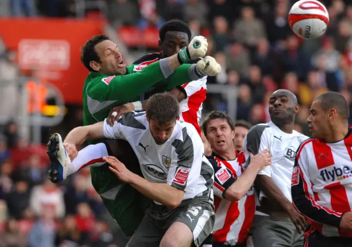 Framed Print : A Football Rivalry: Intense Southampton vs. Bristol City Battle (Season 07-08)