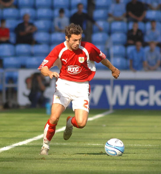 Football Rivalry: Ivan Sproule in Action - Coventry City vs. Bristol City