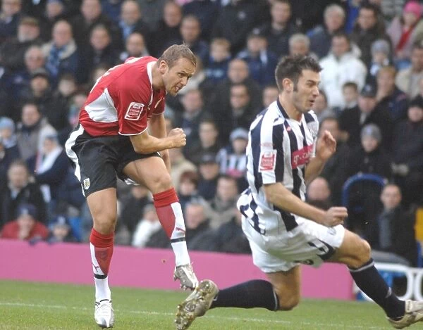 Football Rivalry: Lee Trundle Fights for Victory between West Brom and Bristol City