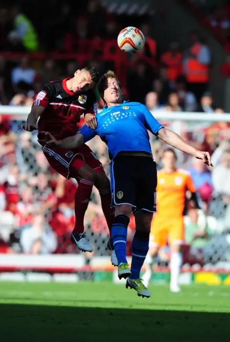 Framed Print : A Football Rivalry Unfolds: Wilson vs Becchio - Battle for the High Ball (Bristol City vs Leeds United) Framed Print : A Football Rivalry Unfolds: Wilson vs Becchio - Battle for the High Ball (Bristol City vs Leeds United)