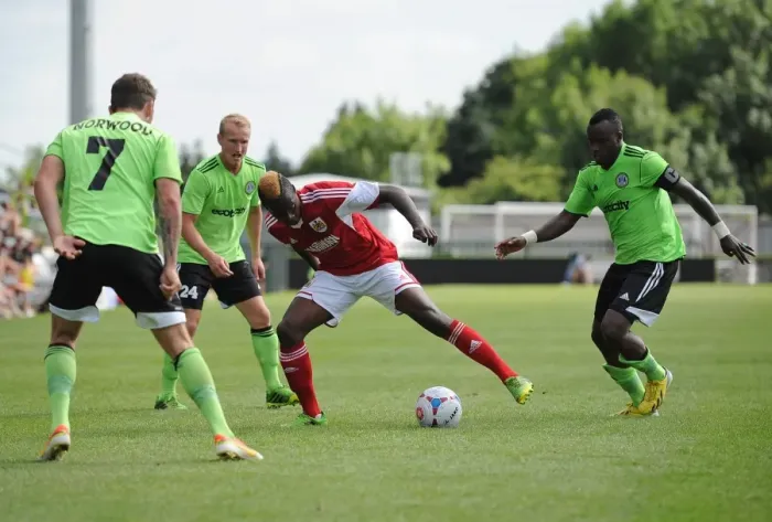 Framed Print : Football Rivals: Forest Green Rovers vs. Bristol City, 2013 Framed Print : Football Rivals: Forest Green Rovers vs. Bristol City, 2013