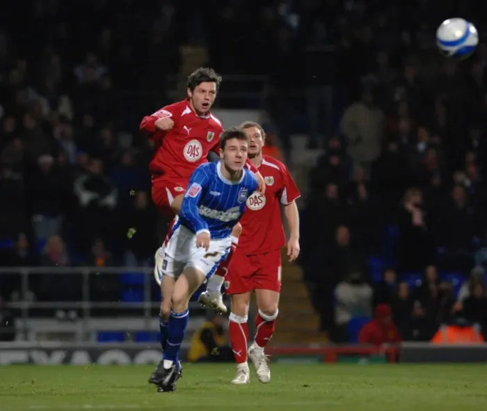 Framed Print : A Football Showdown: Bristol City vs Ipswich Town - Season 08-09