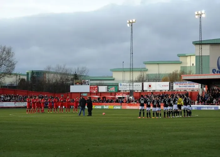 Framed Print : Football Unites: Players Honor Nelson Mandela at Tamworth v Bristol City FA Cup Match, December 2013 Framed Print : Football Unites: Players Honor Nelson Mandela at Tamworth v Bristol City FA Cup Match, December 2013