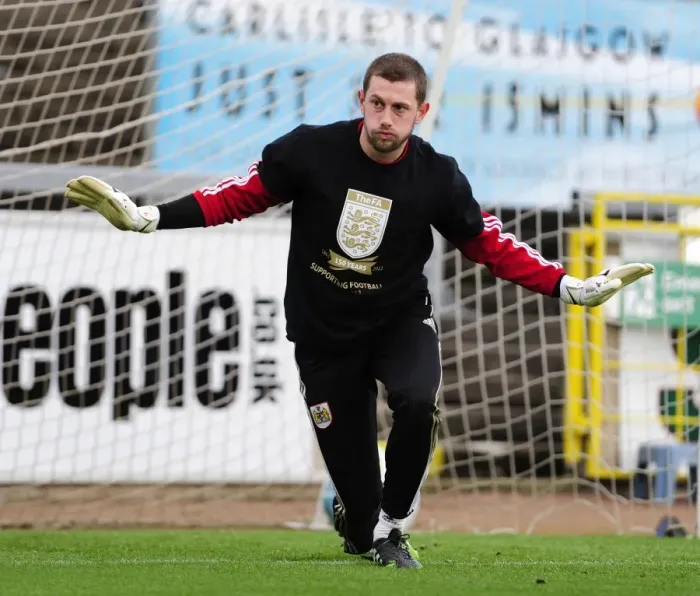 Framed Print : Frank Fielding Saves for Bristol City in Carlisle United Match, October 2013 Framed Print : Frank Fielding Saves for Bristol City in Carlisle United Match, October 2013