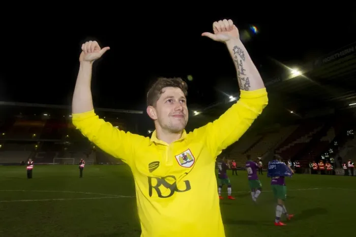 Framed Print : Frank Fielding's Six-Save Masterclass: Bristol City Secures Sky Bet Championship Promotion vs. Bradford City (14 / 04 / 2015)