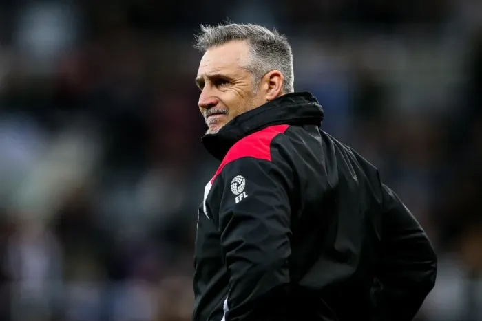 Framed Print : Frustration for Bristol City Assistant Manager John Pemberton as Newcastle United Rallies Back for 2-2 Draw