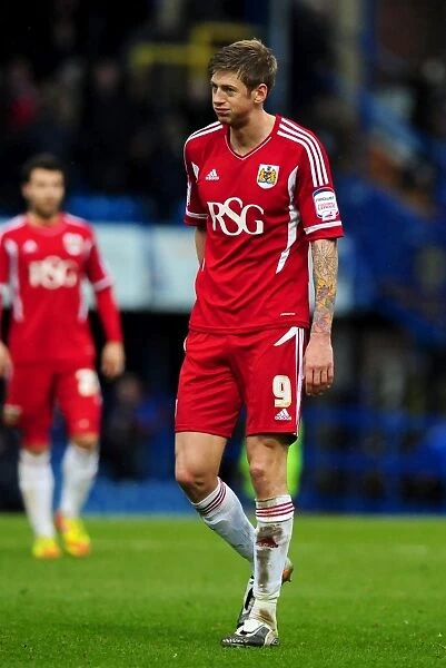 Frustration on Faces: Jon Stead of Bristol City After Portsmouth Loss, March 2012