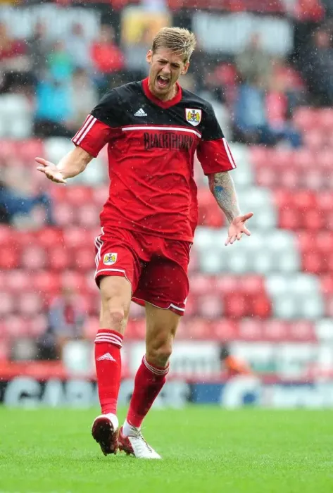 Framed Print : Frustration on the Field: Jon Stead's Intense Moment at the Louis Carey Testimonial (Bristol City vs. Bristol Rovers, 04.08.2012) Framed Print : Frustration on the Field: Jon Stead's Intense Moment at the Louis Carey Testimonial (Bristol City vs. Bristol Rovers, 04.08.2012)