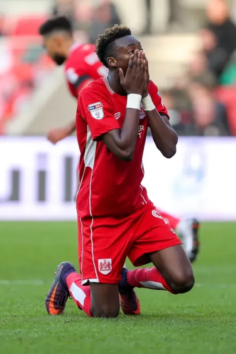 Framed Print : Frustration on the Field: Tammy Abraham's Emotional Moment at Ashton Gate during Bristol City vs Blackburn Rovers Framed Print : Frustration on the Field: Tammy Abraham's Emotional Moment at Ashton Gate during Bristol City vs Blackburn Rovers