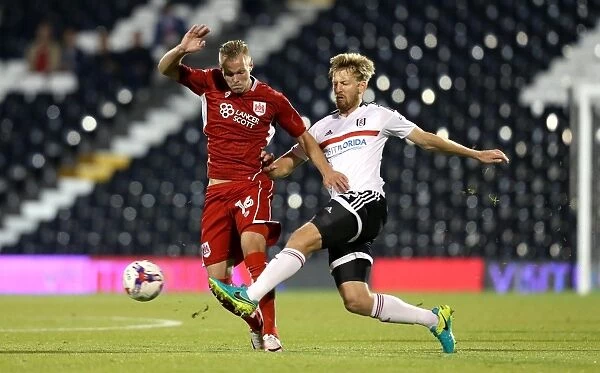 Fulham vs. Bristol City: Gustav Engvall Tackled in EFL Cup Clash