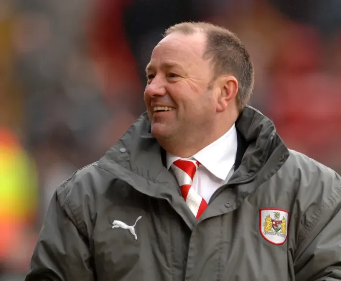 Framed Print : Gary Johnson in Action: Bristol City vs. Norwich City