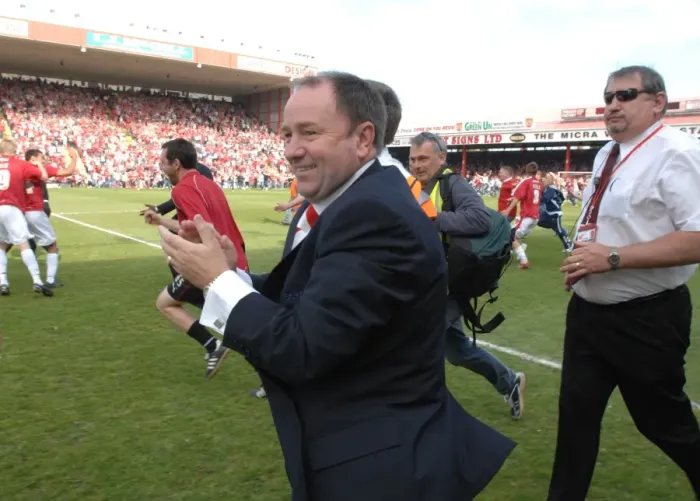 Framed Print : Gary Johnson: Guiding Bristol City to Promotion Success