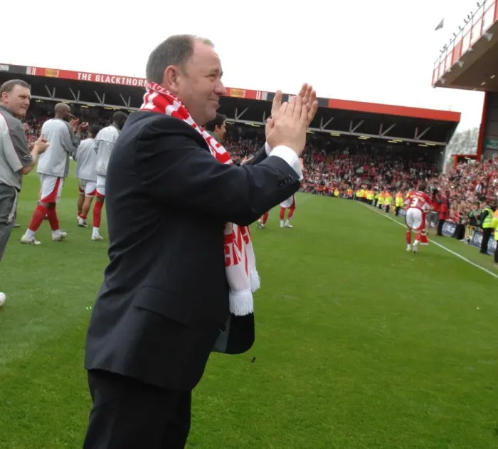 Framed Print : Gary Johnson in the Heart of the Bristol City vs Preston North End Rivalry