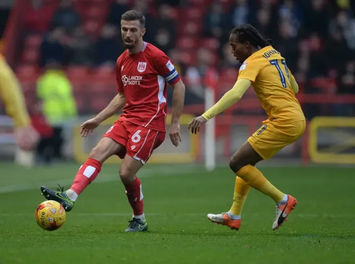 Framed Print : Gary O'Neil in Action: Bristol City vs Preston North End, Sky Bet Championship, Ashton Gate Framed Print : Gary O'Neil in Action: Bristol City vs Preston North End, Sky Bet Championship, Ashton Gate