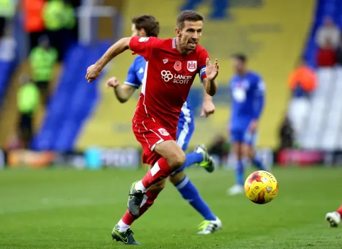 Framed Print : Gary O'Neil Charges Forward: Birmingham City vs. Bristol City, 2016 Championship Clash Framed Print : Gary O'Neil Charges Forward: Birmingham City vs. Bristol City, 2016 Championship Clash