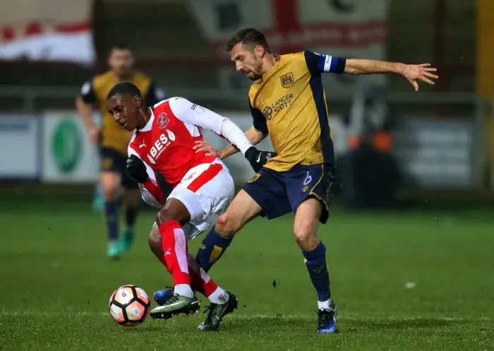 Framed Print : Gary O'Neil Tackles for Bristol City against Fleetwood Town in FA Cup Replay, January 2017 Framed Print : Gary O'Neil Tackles for Bristol City against Fleetwood Town in FA Cup Replay, January 2017