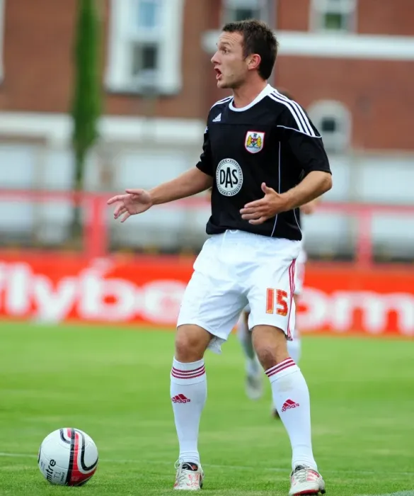 Framed Print : Gavin Williams in Action: Exeter City vs. Bristol City