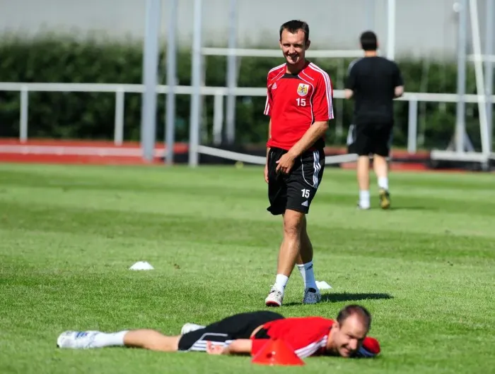 Framed Print : Gavin Williams in Focus: Intense Training with Bristol City FC Framed Print : Gavin Williams in Focus: Intense Training with Bristol City FC