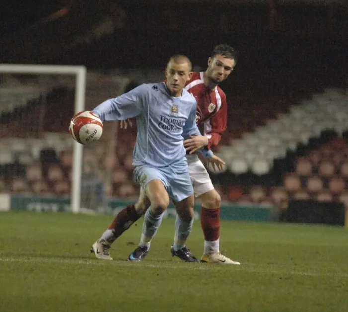 Framed Print : George Boon: Rising Star of Bristol City U18s Shines Against Manchester City U18s