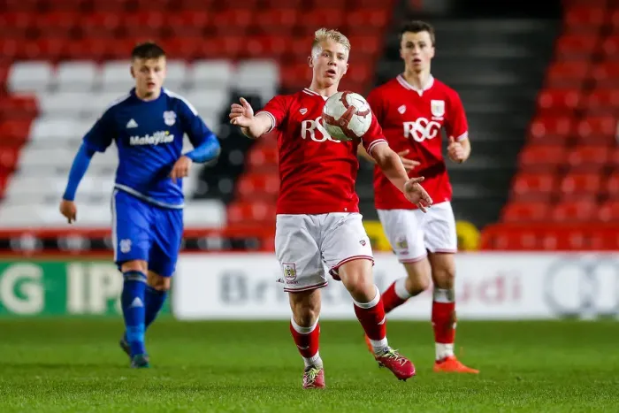 Framed Print : George Dowling's Star Performance: FA Youth Cup Third Round at Ashton Gate Stadium (Bristol City U18 vs Cardiff City U18)