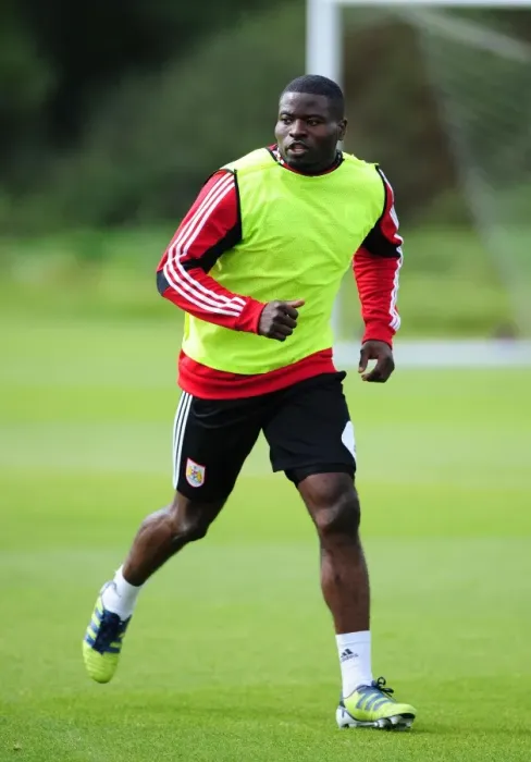 Framed Print : George Elokobi Joins Bristol City for Wolves Loan: Training Session Image