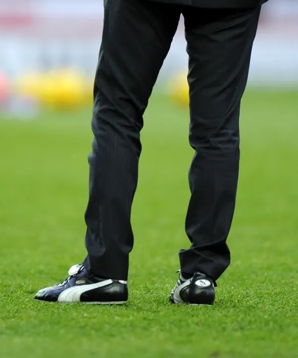 Framed Print : Giuseppe Sannino of Watford Slips on Football Boots at Ashton Gate for Bristol City FA Cup Match Framed Print : Giuseppe Sannino of Watford Slips on Football Boots at Ashton Gate for Bristol City FA Cup Match