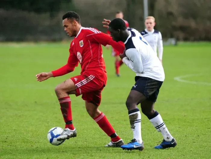 Framed Print : A Glimpse into the Future: Bristol City U18 vs. Tottenham Hotspur U18 - Season 10-11
