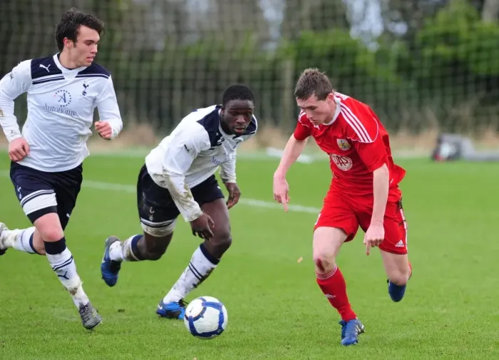 Framed Print : A Glimpse into the Future: Bristol City U18 vs. Tottenham Hotspur U18 - Season 10-11