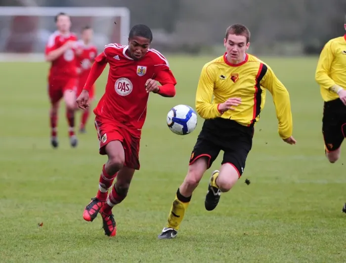 Framed Print : A Glimpse into the Future: Bristol City U18s vs. Watford U18s - Season 10-11